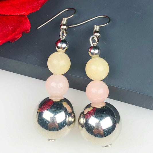 Natural Gemstone Onyx Earrings for Women and Girls