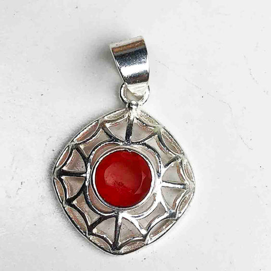 Superb Red Carnelian Pendant