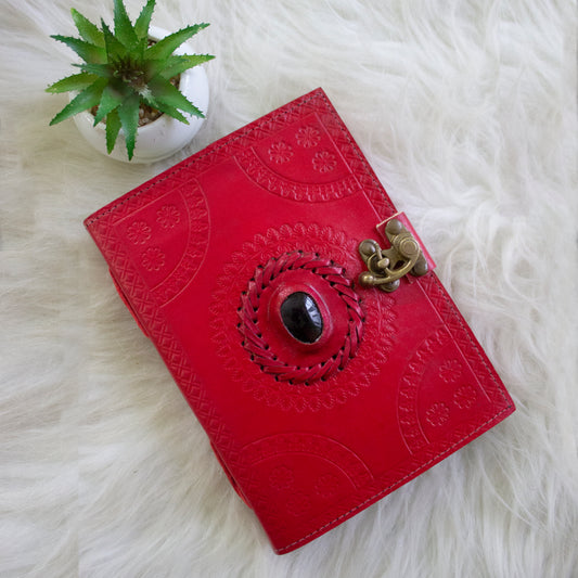 Red Onyx Leather Journal