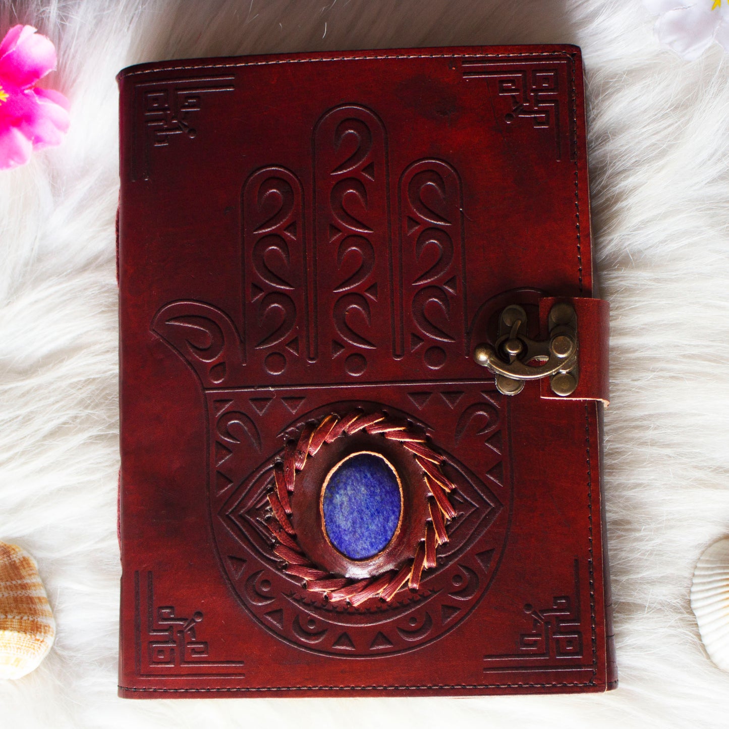 Real Lapis Lazuli Hamsa Design Journal