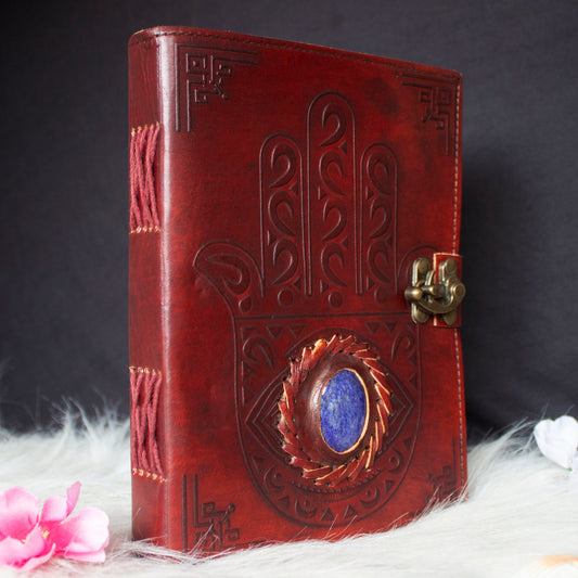 Real Lapis Lazuli Hamsa Design Journal