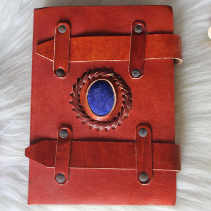 Real Lapis Lazuli Leather Journal