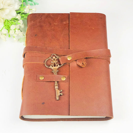 Leather Journal with Key