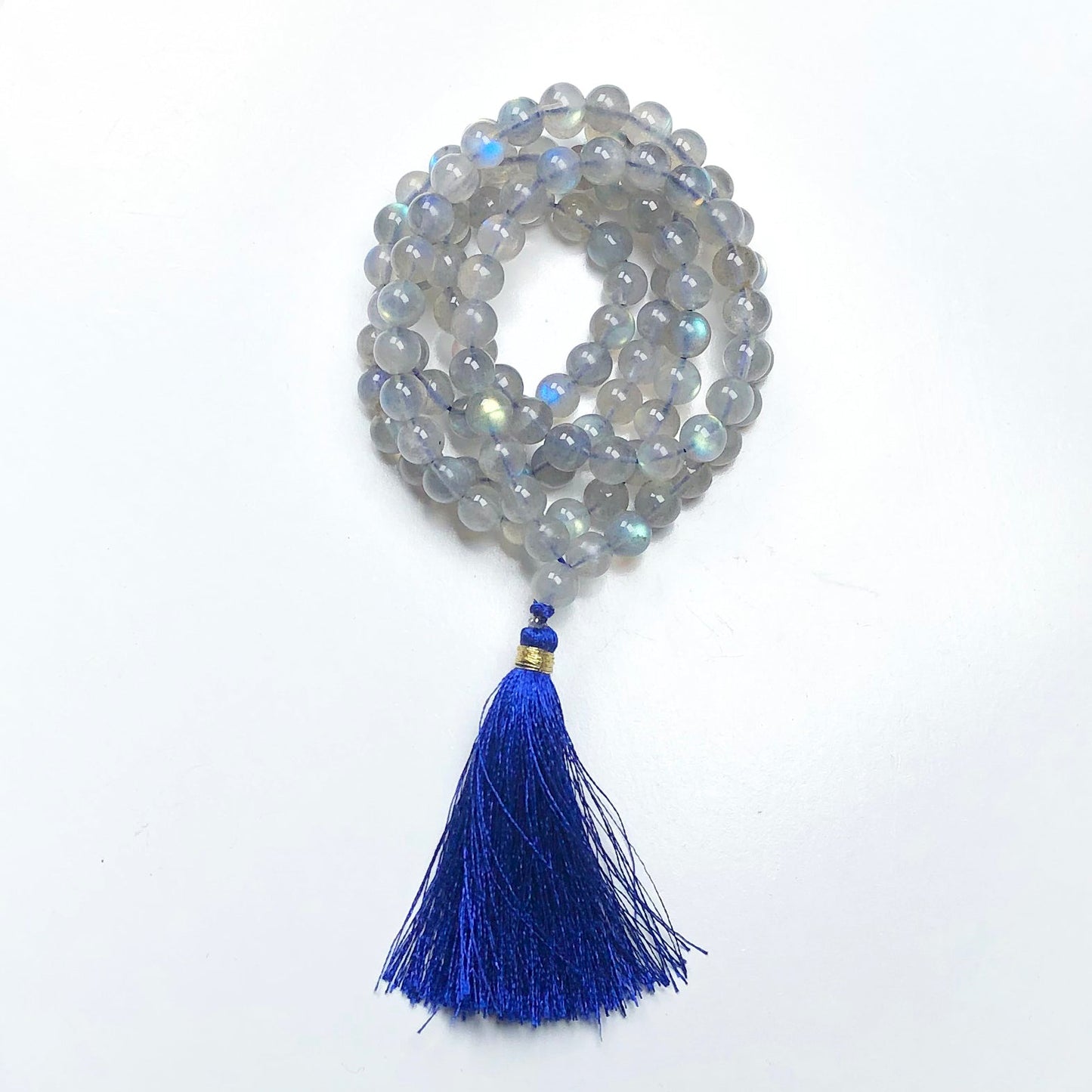 Blue Labradorite 108 Beads Mala/Necklace