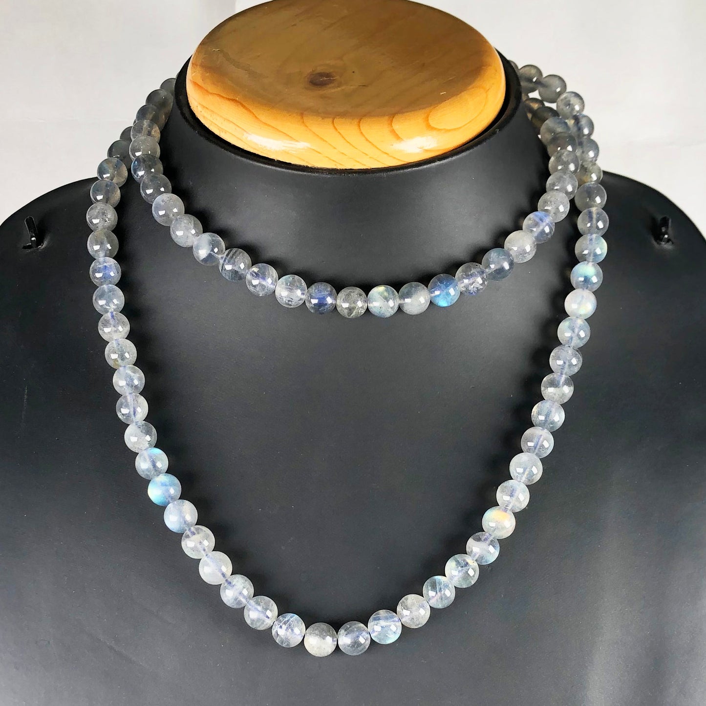 Blue Labradorite 108 Beads Mala/Necklace