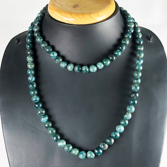 Green Moss Agate 108 Beads Mala/Necklace