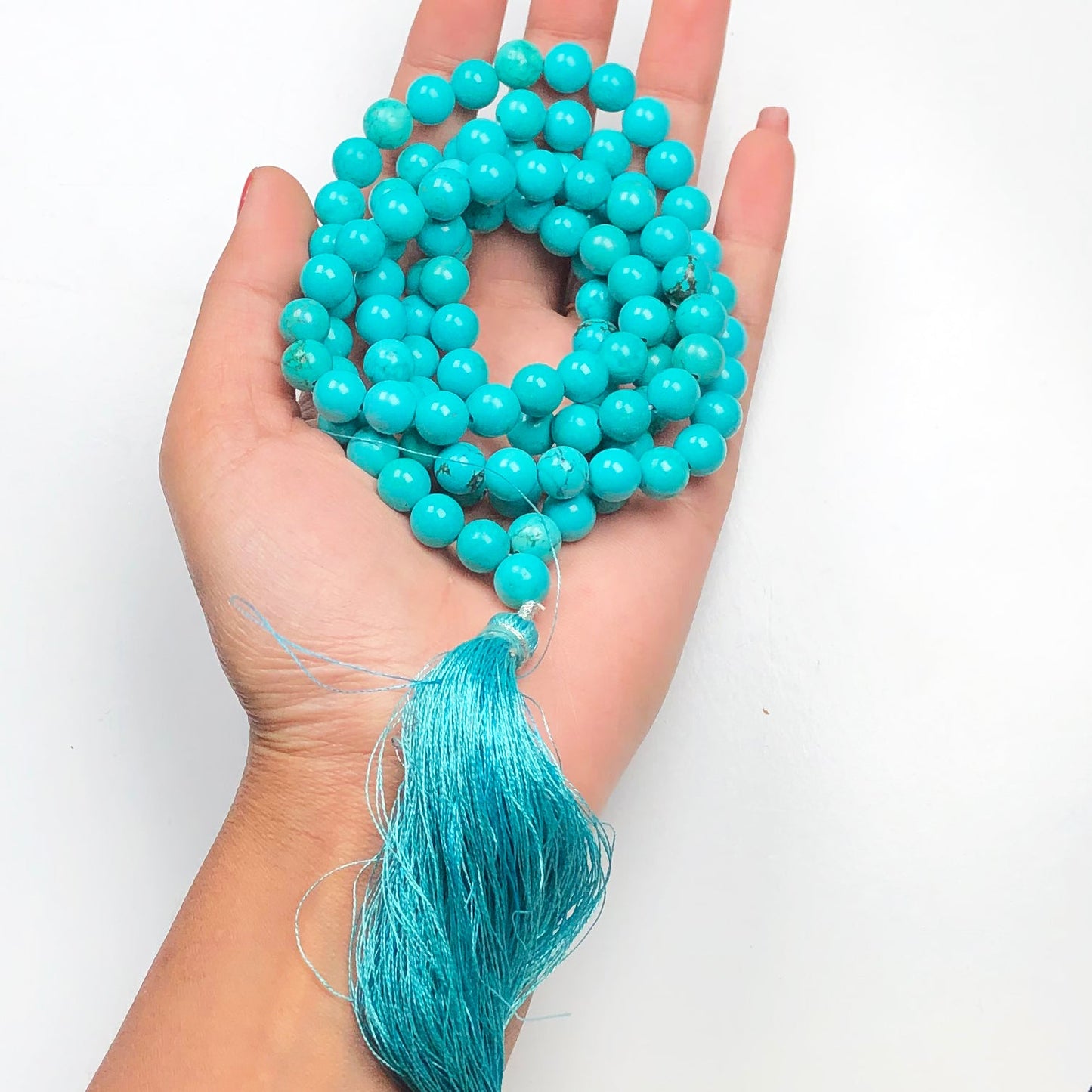 Blue Howlite 108 Beads Mala/Necklace