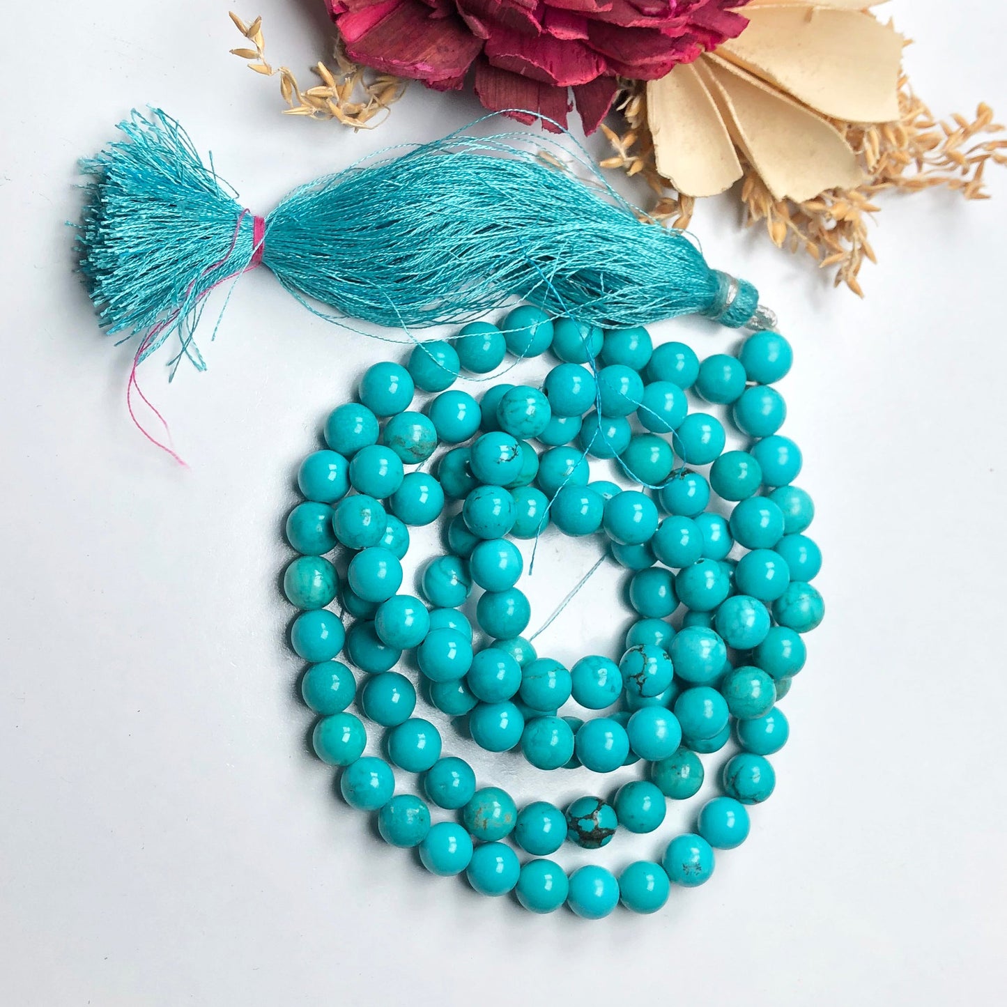 Blue Howlite 108 Beads Mala/Necklace