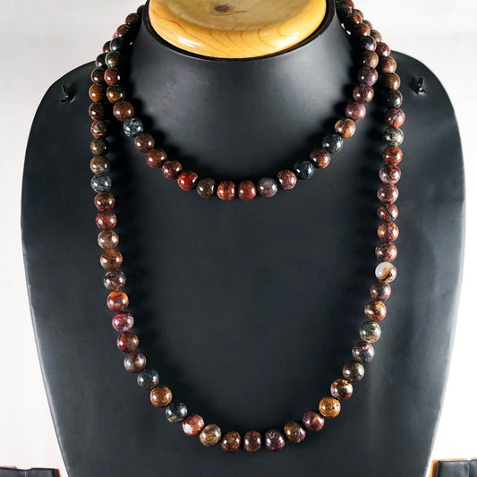 Brown Pietersite 108 Beads Mala/Necklace