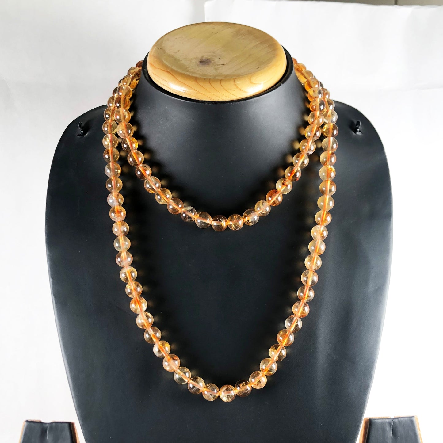 Orange AAA Quality Citrine 108 Beads Mala/Necklace