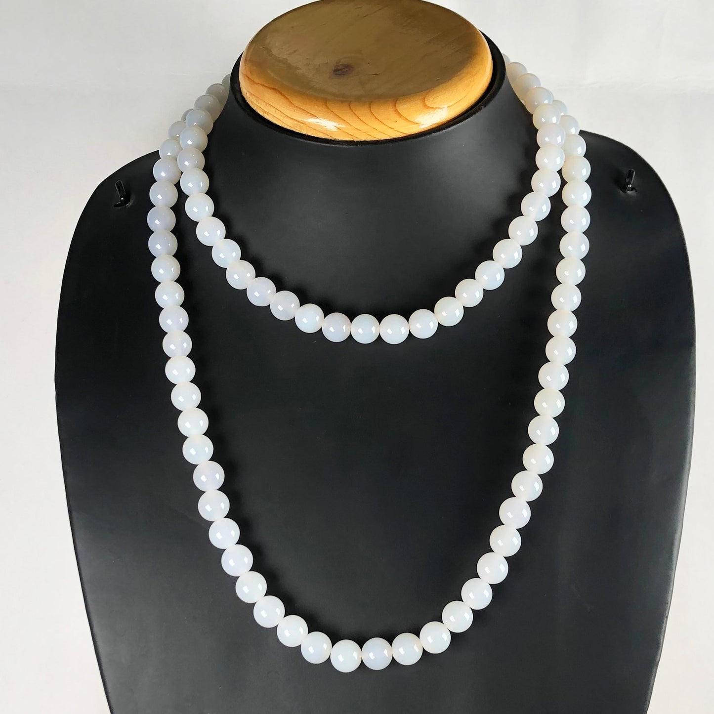 White Onyx 108 Beads Mala/Necklace