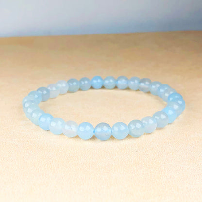 Amazing Blue Opal Bracelet Stretchable Adjustable Elastic Crystal Beads Bracelet