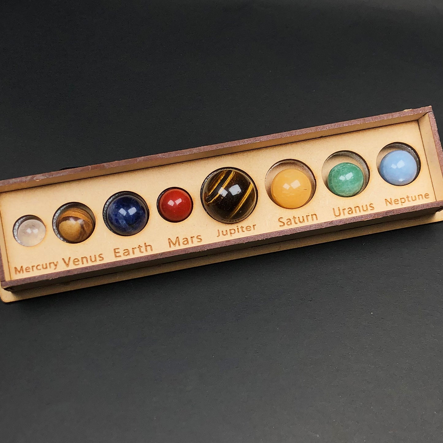 "Natural Gemstone Planet Set – 8 Healing Crystal Stones for Solar System Alignment, Energy Balance, and Spiritual Growth – Ideal for Meditation, Astrology, and Healing Practices"