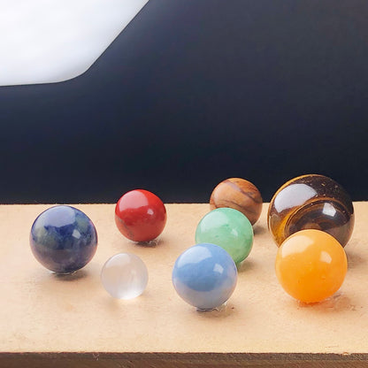 "Natural Gemstone Planet Set – 8 Healing Crystal Stones for Solar System Alignment, Energy Balance, and Spiritual Growth – Ideal for Meditation, Astrology, and Healing Practices"