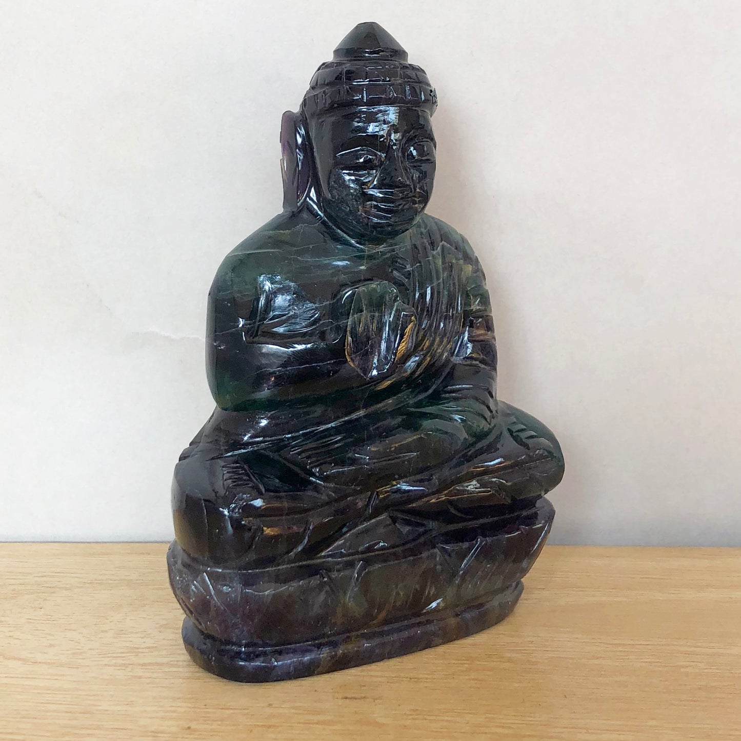 Green Fluorite Buddha Carving