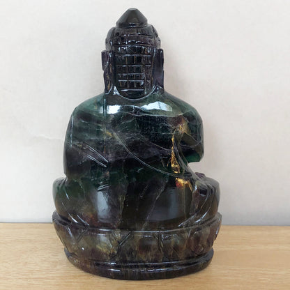 Green Fluorite Buddha Carving