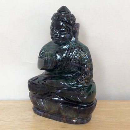 Green Fluorite Buddha Carving