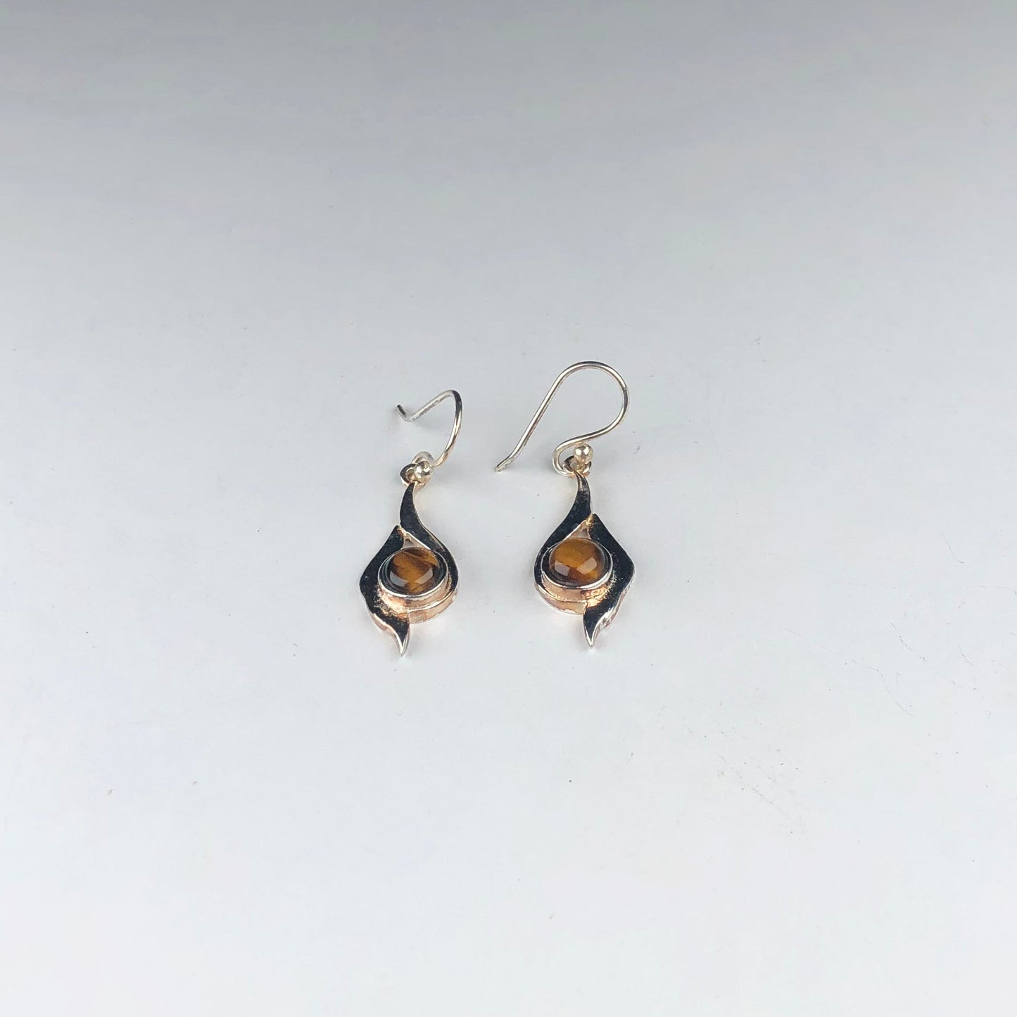 Brown Tiger Eye Earrings