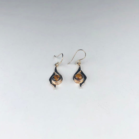 Brown Tiger Eye Earrings