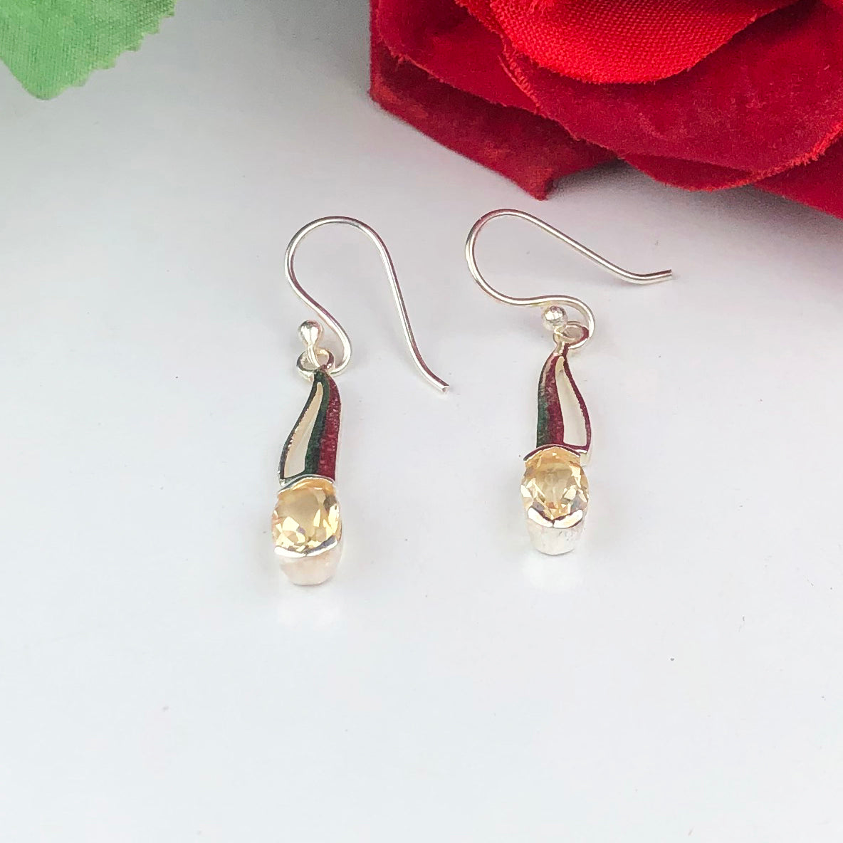 Yellow Citrine Earrings