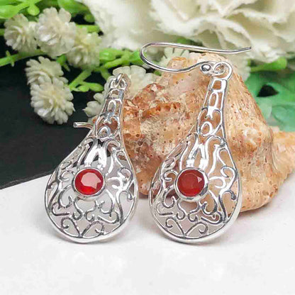 Red Carnelian Earrings