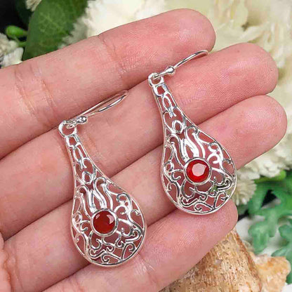 Red Carnelian Earrings