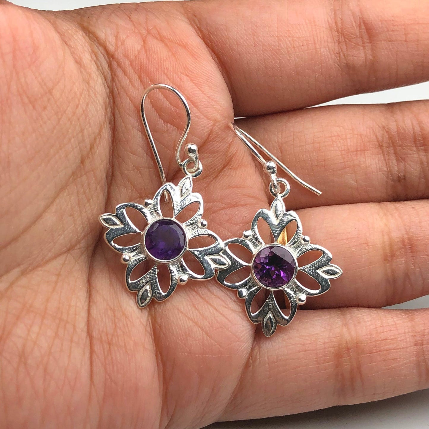 Purple Amethyst Earrings