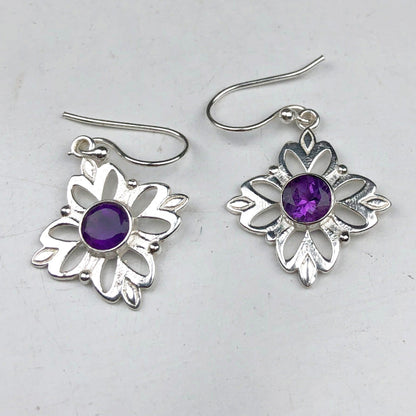 Purple Amethyst Earrings