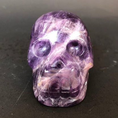 Purple Lepidolite Skull