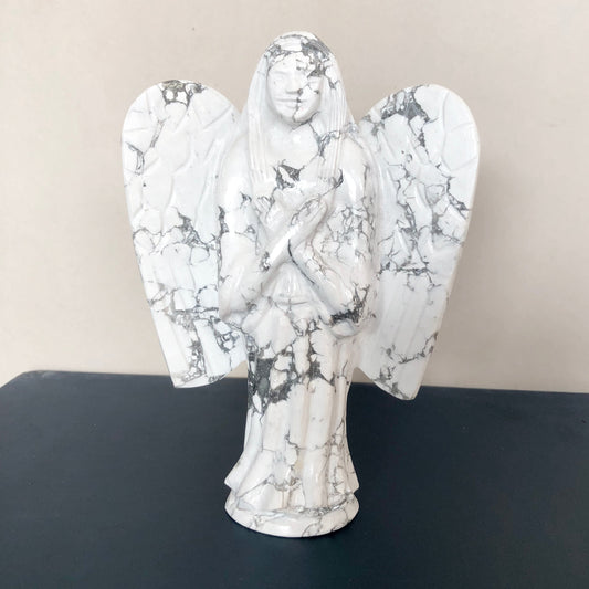 Beautiful Green Howlite Angel