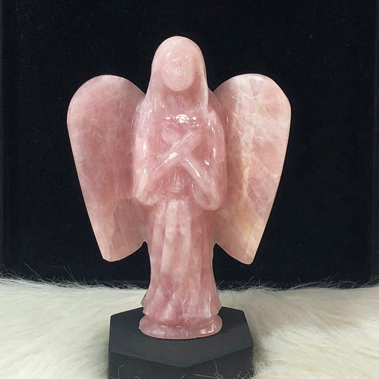 Beautiful Purple Rose Quartz Angel