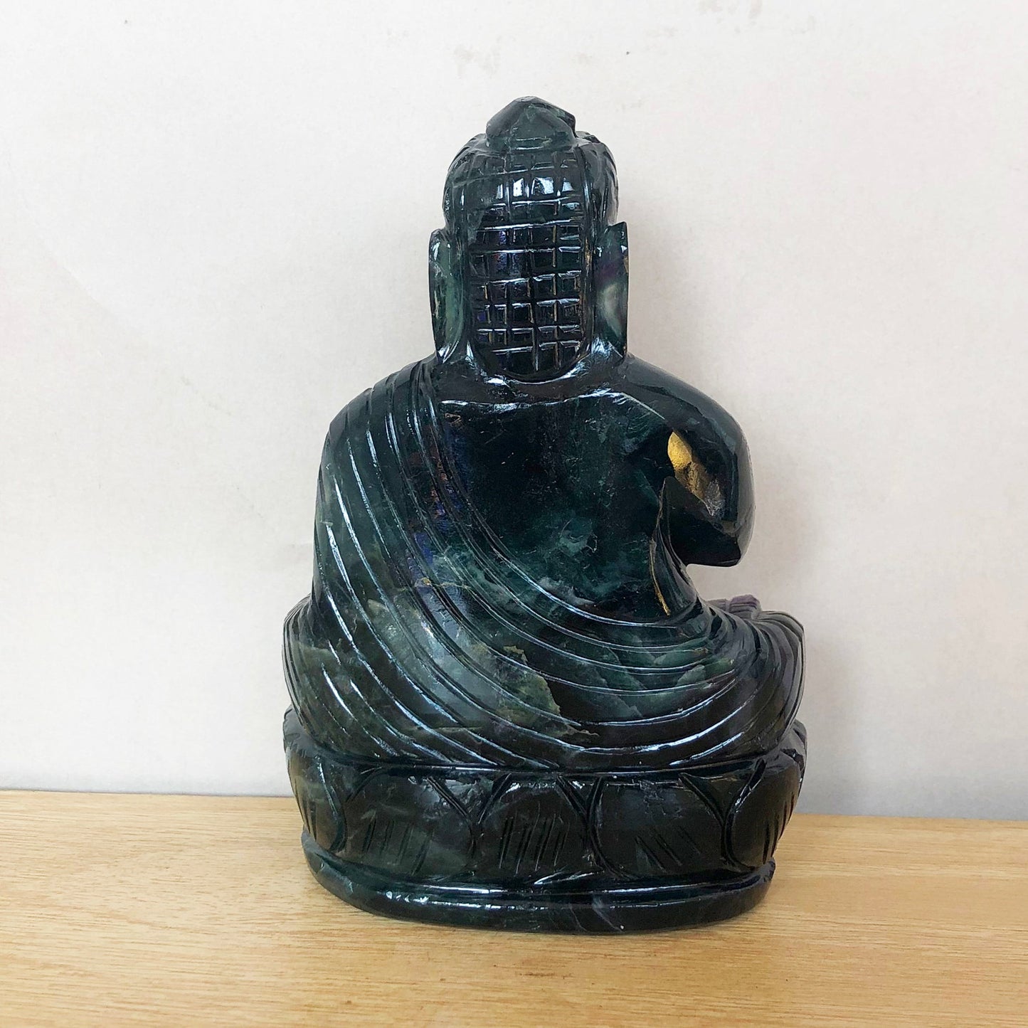 Yellow Fluorite Buddha Carving