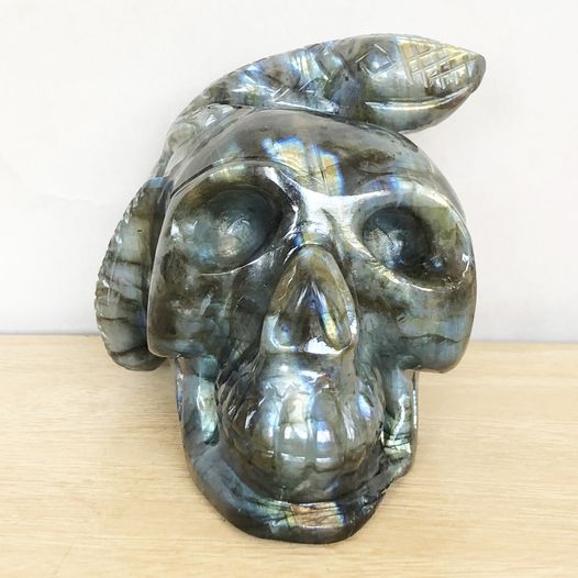 Blue Labradorite Skull