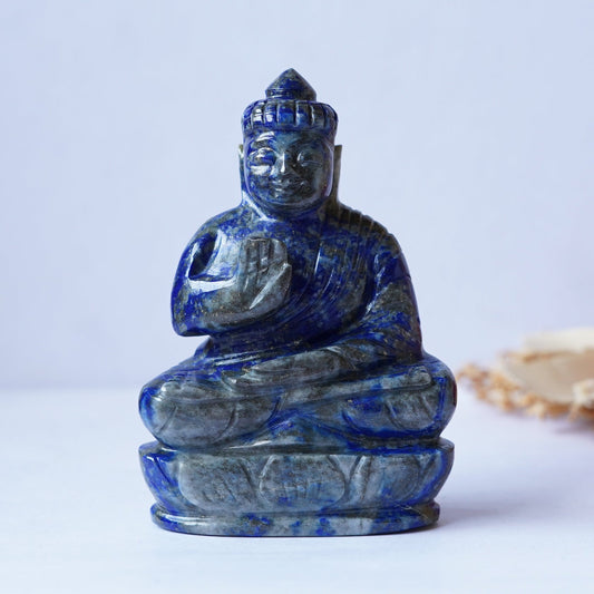 Blue Lapiz Lazuli BUDDHA Carving