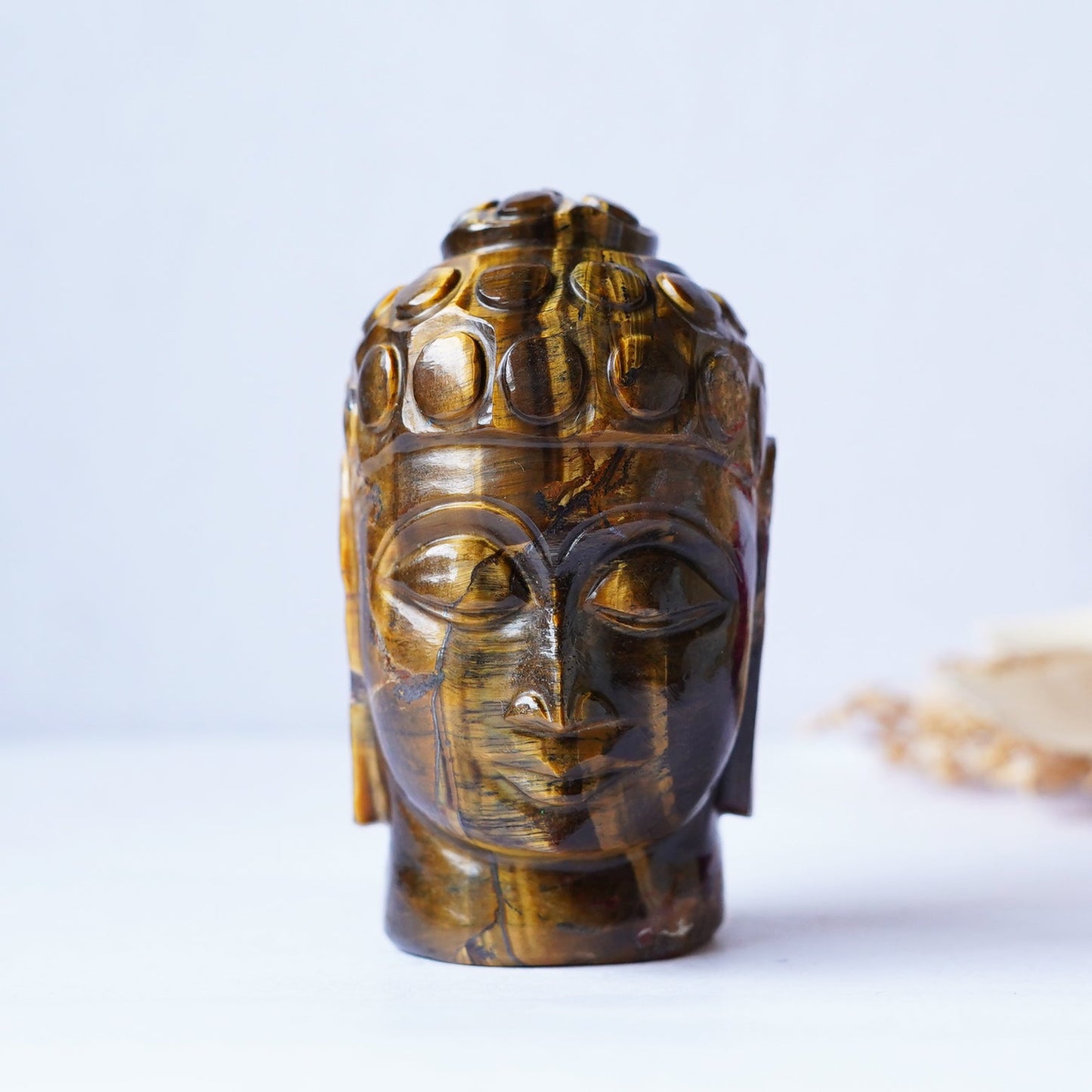 Brown Tiger's eye BUDDHA  Carving