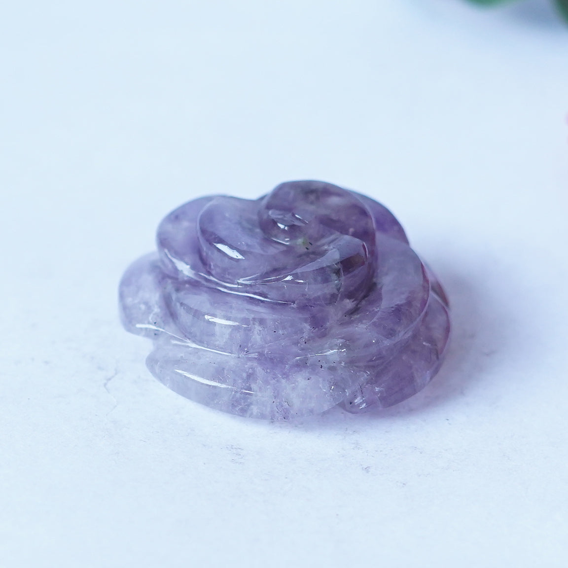 Top Quality Purple Ametrine Rose Carving