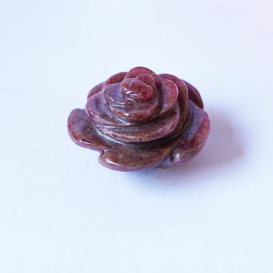 Top Quality Red Jasper Rose Carving