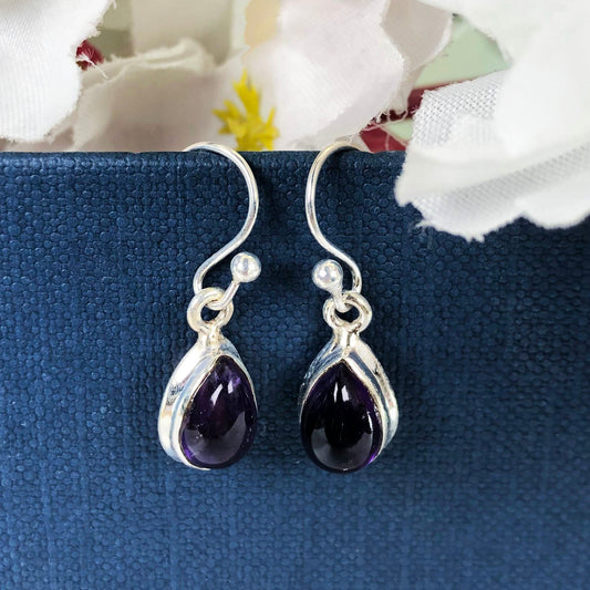 One of a kind Amethyst Sterling Silver Earring